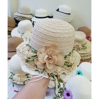 Set mũ cói mẹ con