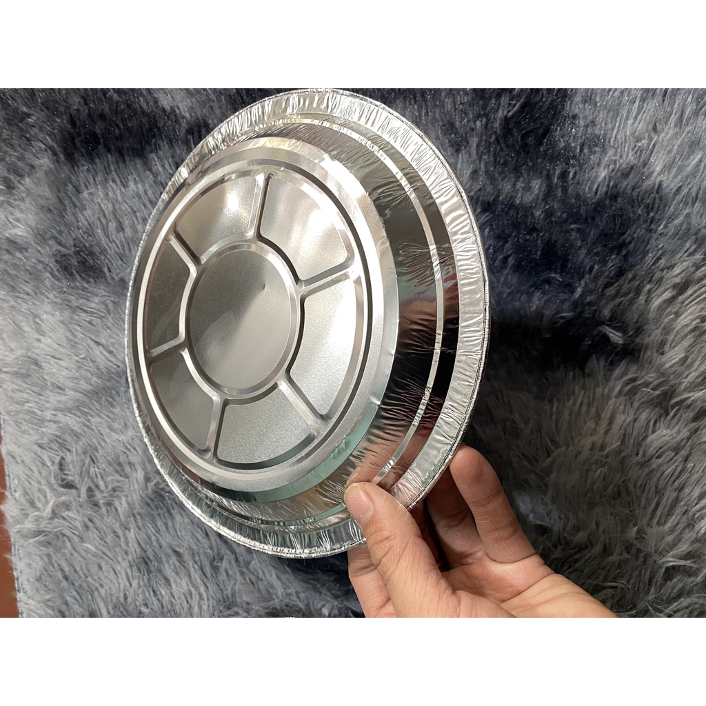 Sét 20 khay giấy bạc lót nồi chiên không dầu size 21cm