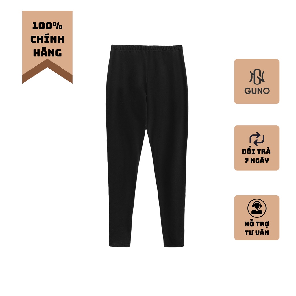 Quần legging dài GUNO thun nữ nâng mông tôn dáng co giãn 4 chiều dày dặn bigsize - HQNU57