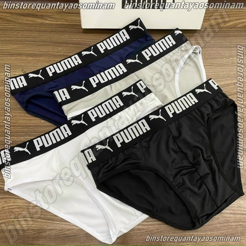 {Sale} Quần sip tam giác, sịp chéo P.U.M.A chất vải thun lạnh co gãn 4 chiều,ko nhăn,ko nhăn,ko xù,ko bay màu thoáng mát