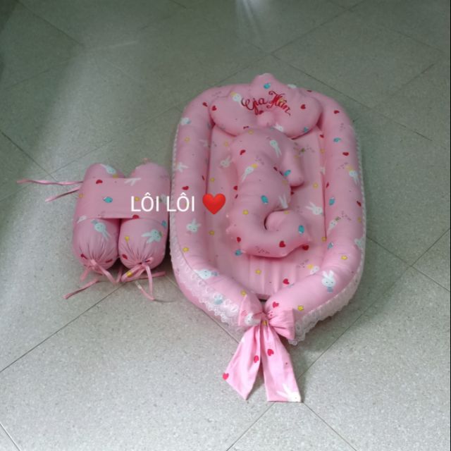 Combo nôi vải, gối lõm, cá ngựa, gối chặn