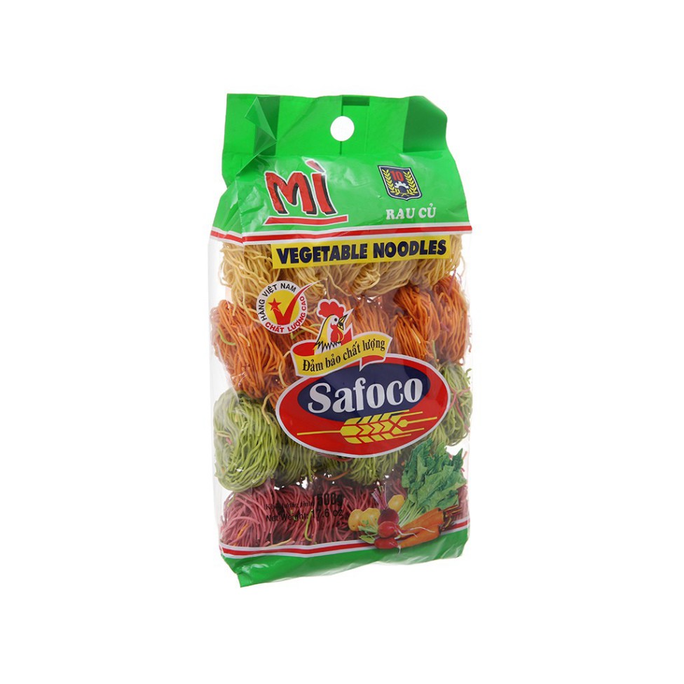 Mì Trứng Sợi Nhỏ Rau Củ Safoco - 500G