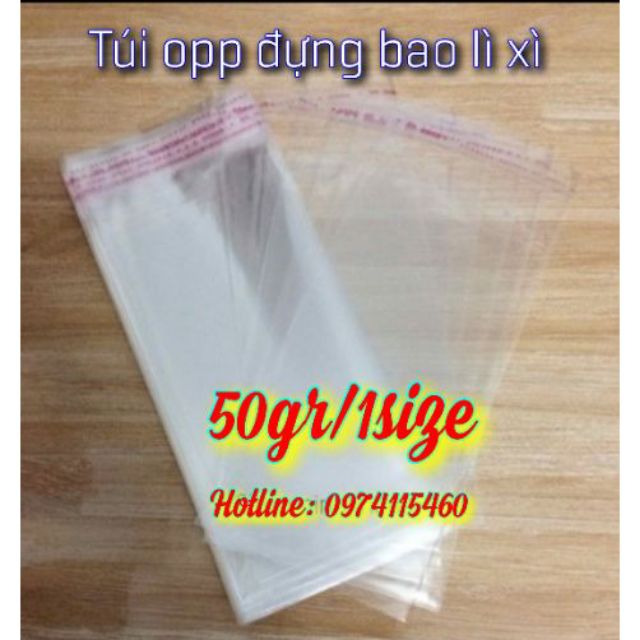 Túi đựng bao lì xì (50gr/1size bấm vào chọn size)