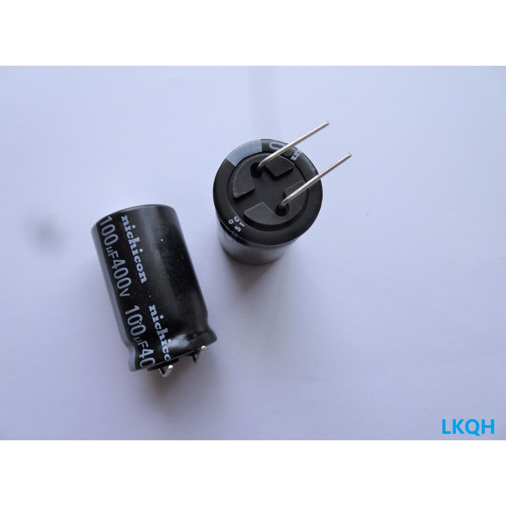 Tụ hóa 400V 100UF chính hãng Nichicon Japan