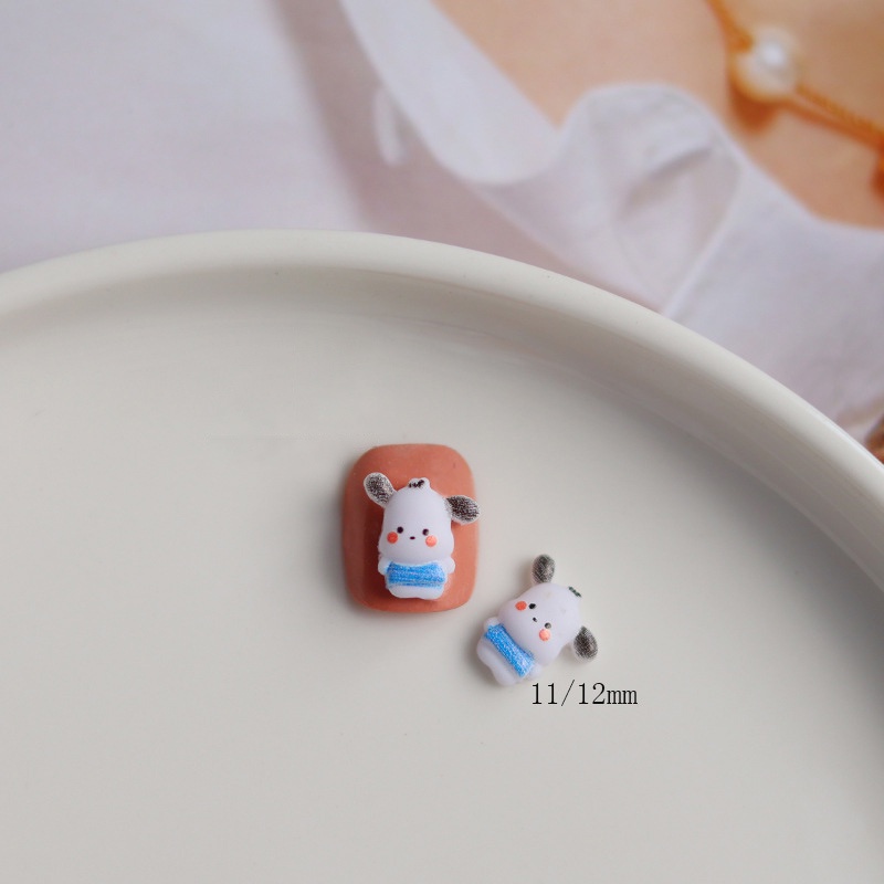 SANRIO Bộ 50 Phụ Kiện Trang Trí Móng Tay 3D Hình Động Vật Xinh Xắn
