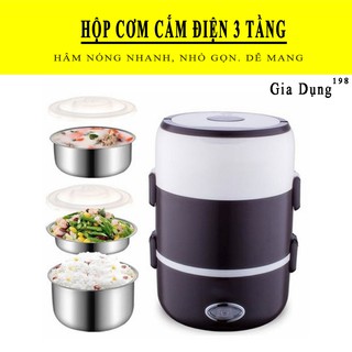 Hộp cơm cắm điện lõi Inox 3 tầng Star Cặp lồng hâm nóng thức ăn nhanh