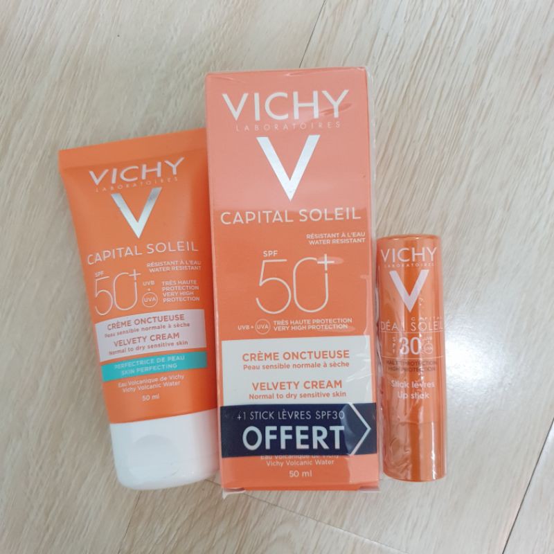 mẫu mới kem chống nắng Creme Dry touch VICHY cho da khô