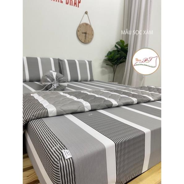 [MẪU SỌC XÁM] GA CHỐNG THẤM CAO CẤP PT CHÍNH HÃNG (Bé tè lau là sạch)