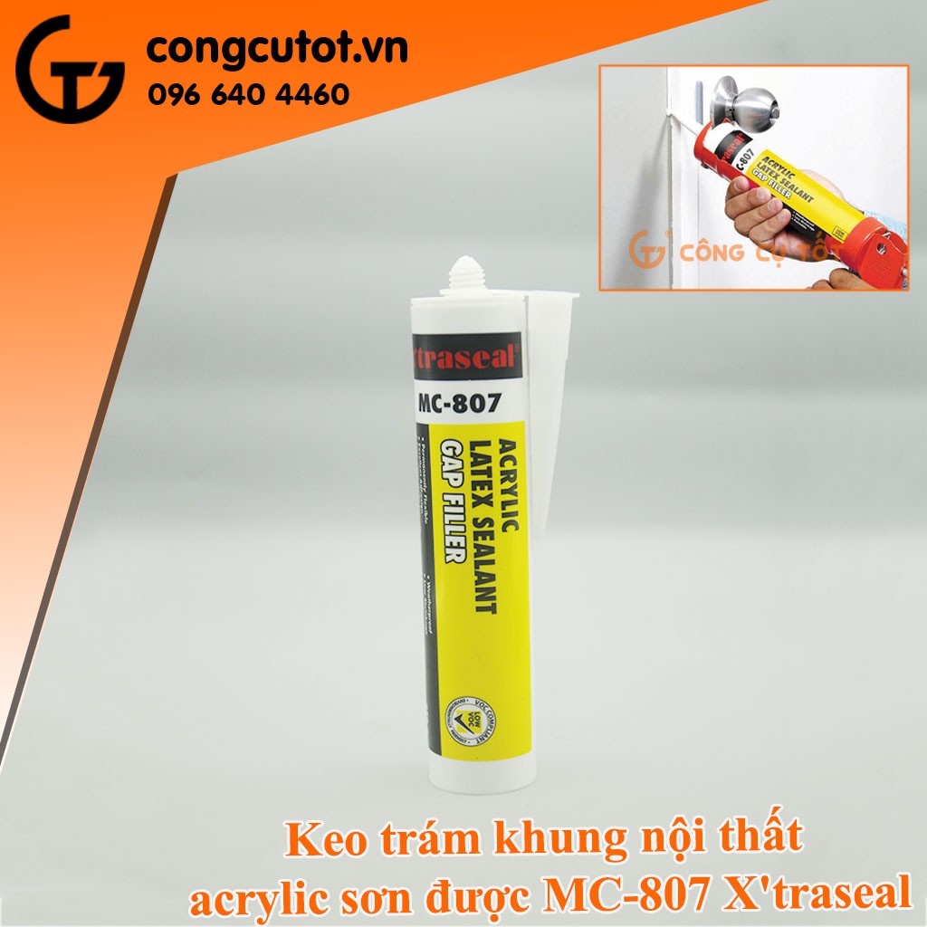 Keo trám khung nội thất acrylic MC-807 X'traseal Malaysia