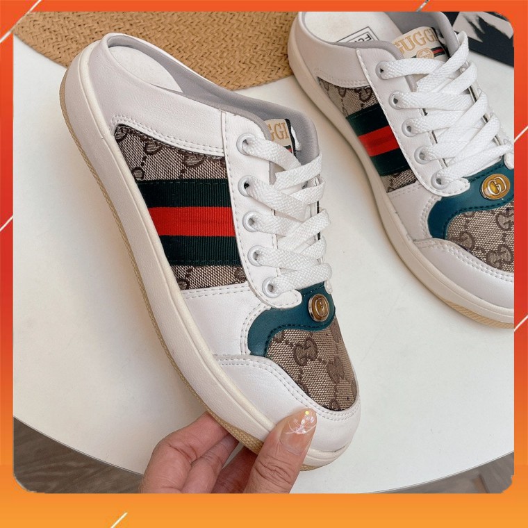 PAMELA - (Ảnh thật) Giày Sục Thể Thao Nữ 𝐆𝐮𝐜𝐜𝐢 Sơn Tùng Đế Nâu/Xanh Da Xịn Hàng Đẹp Giá Rẻ Hot Trend 2021 (k box)-T03