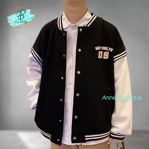 [Có Video+Ảnh Thật] Áo Khoác Bomber Kay 09, Áo Khoác Nam Nữ Form Rộng Chất Tricos Anne Boutique Mã 001