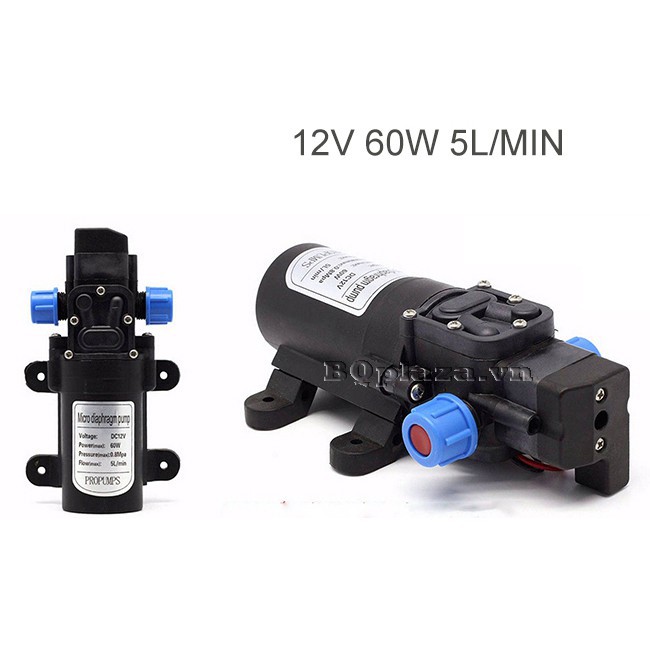 Máy bơm mini đa năng 12V/60W tặng kèm adapter