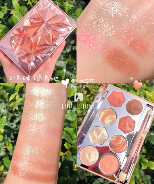 Bảng Màu Mắt Clio Prism Air 01 Coral Sparkle | BigBuy360 - bigbuy360.vn