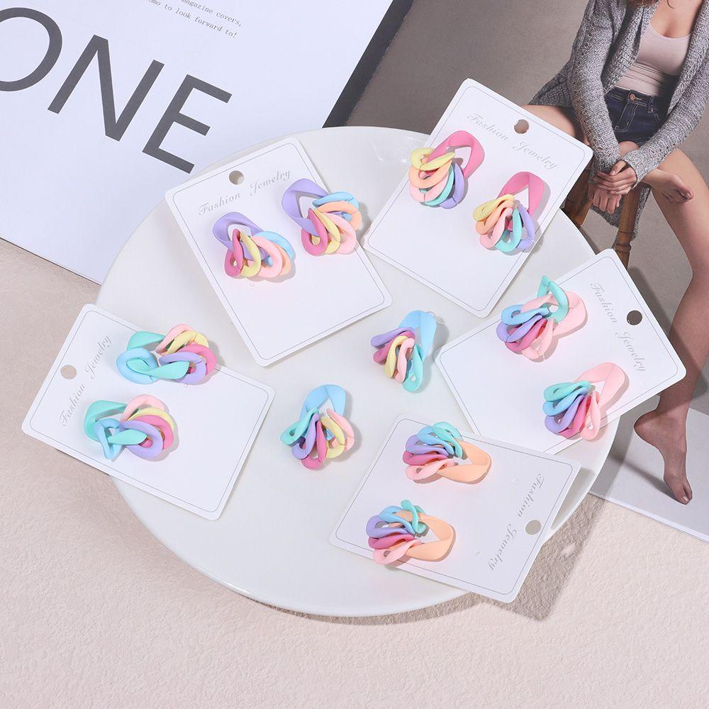 Khuyên Tai Dạng Hạt Màu Kẹo Ngọt Dễ Thương