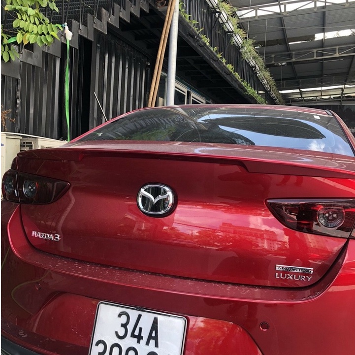 Đuôi gió thể thao, cánh lướt gió Xe Mazda 3 2020 2021 2022 sedan ( hàng mộc chưa sơn) + tặng kèm keo dính