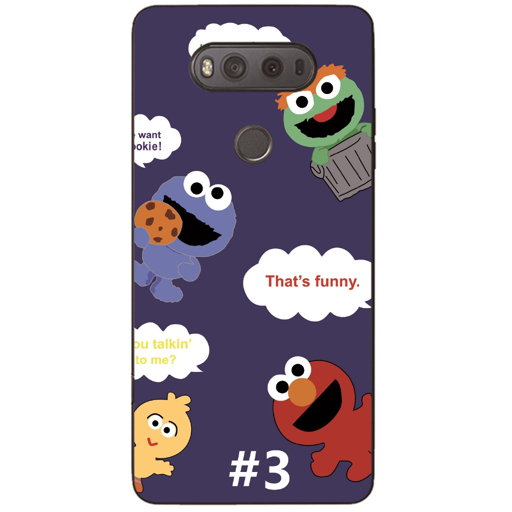Ốp điện thoại TPU họa tiết Sesame Street hoạt hình dành cho LG V40 V30 V20 V10