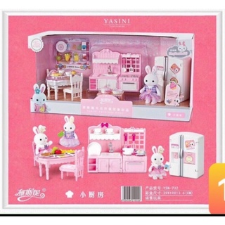 Bộ đồ chơi nhà thỏ vui vẻ