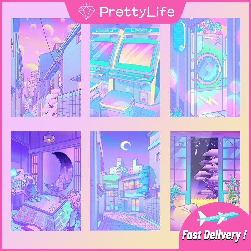 Bộ Dụng Cụ Làm Tranh Đính Đá Họa Tiết Phong Cảnh Đường Phố 5d Diy Treo Tường Trang Trí Nội Thất