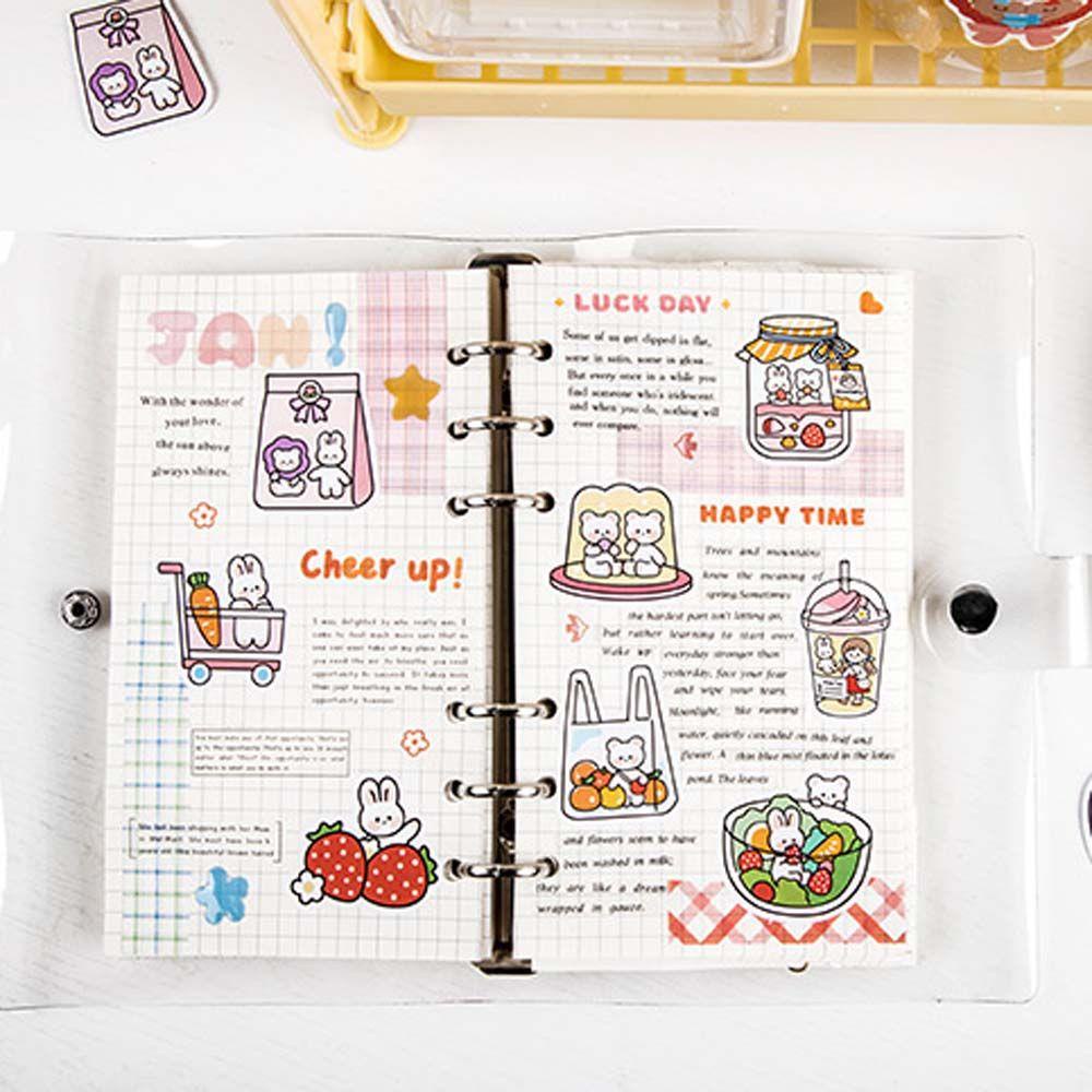 Bộ 46 Miếng Dán Trang Trí Sổ Tay / Nhật Ký Dễ Thương DIY