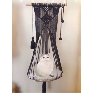[BÁN CHẠY] Võng cho mèo, ổ mèo mát mùa hè macrame