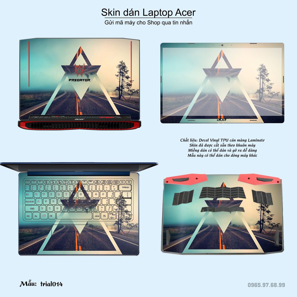 Skin dán Laptop Acer in hình Đa giác _nhiều mẫu 3 (inbox mã máy cho Shop)