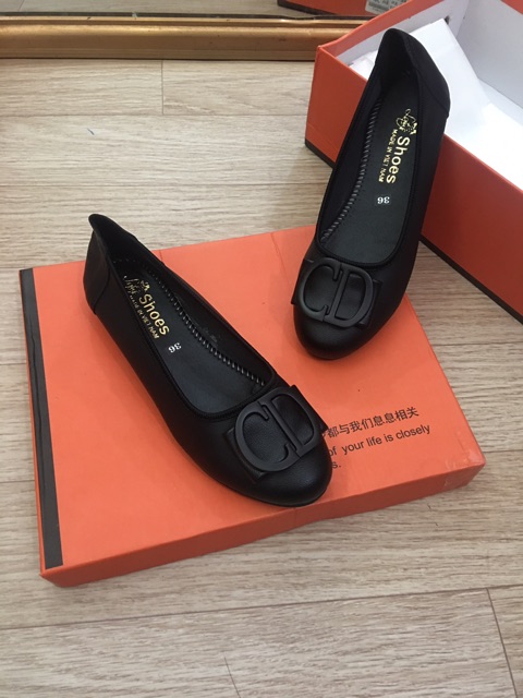 Giầy bệt khoá đế cao su ( hình thật )