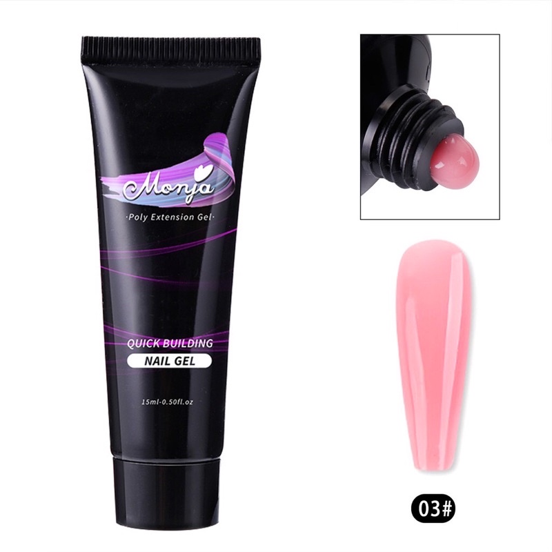 Gel gôm đắp móng tuýp lẻ đủ màu