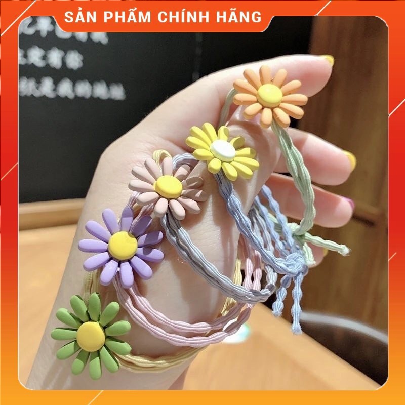 🔥 SUPER SALE 🔥 Dây thun cột tóc hoa cúc dễ thương
