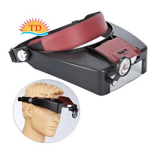 Kính lúp đeo đầu có đèn 81007A độ zoom 1.5X 3X 8.5X 10X