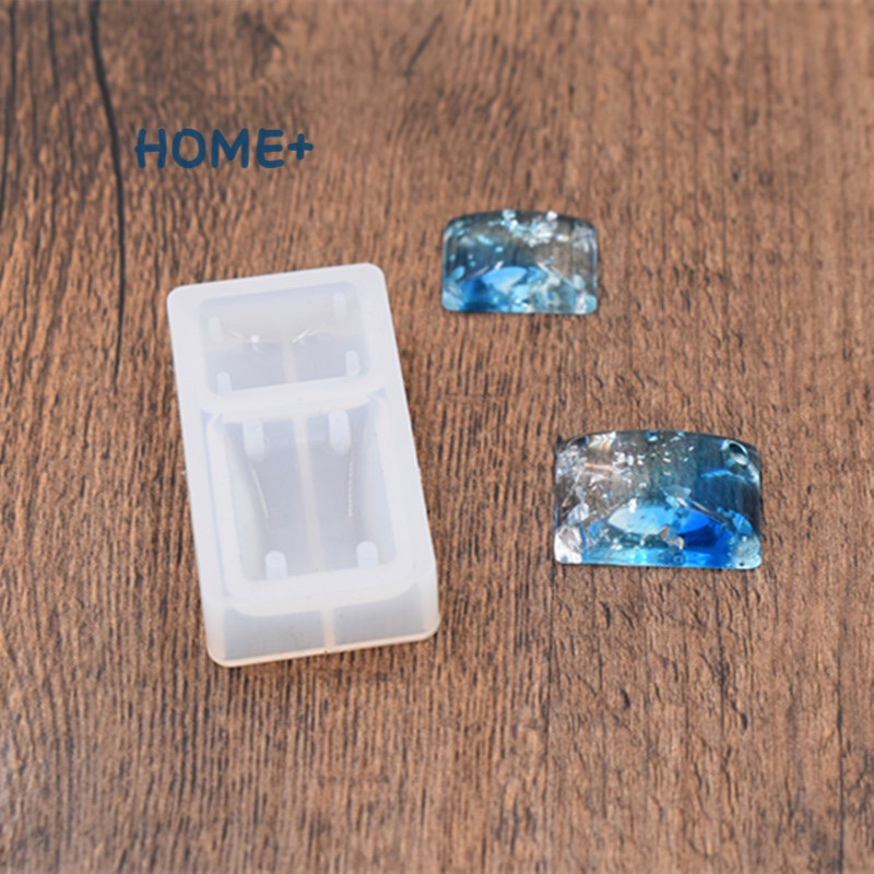 Khuôn Silicone Hình Chữ Nhật Làm Mặt Dây Chuyền