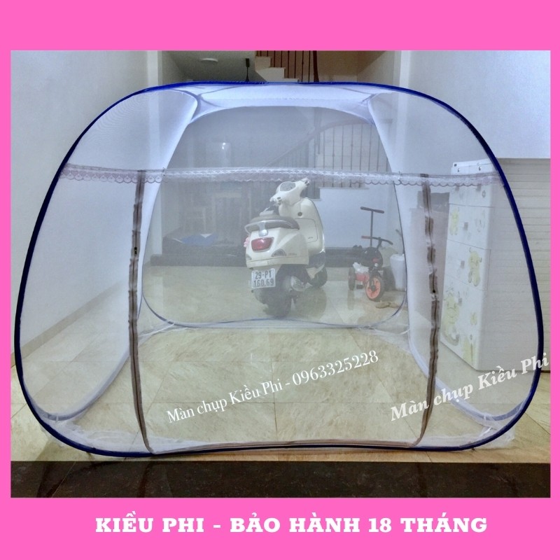 Mùng chụp tự bung người lớn Kiều Phi - Màn chụp gấp gọn thông minh 1m2 1m6 1m8 2m2 cao cấp