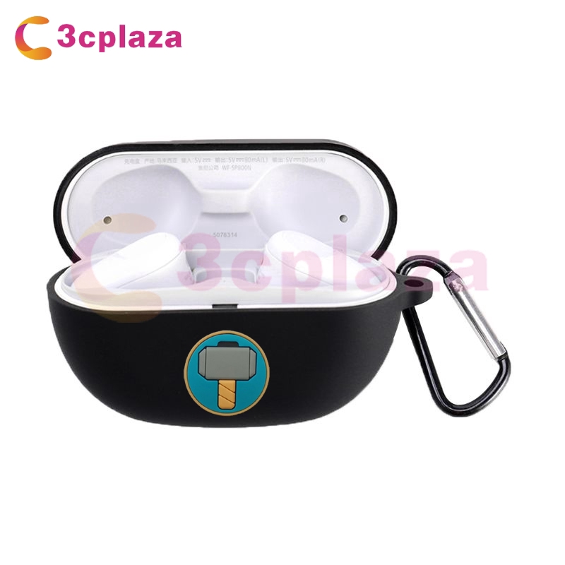 Vỏ bảo vệ SP01 cho hộp tai nghe không dây Bluetooth Sony WF-SP800N chất liệu silicone chống sốc
