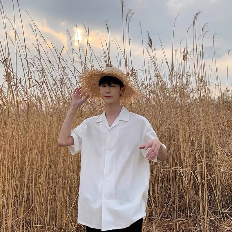 Áo Sơ Mi Ngắn Tay Nam Nữ TZTMEN Chất Liệu Lụa Cotton Cao Cấp