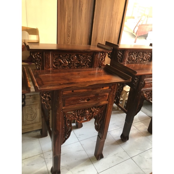 Bàn Cúng & Tủ Thờ Gia Tiên Gỗ Muồng Ngang 88cm