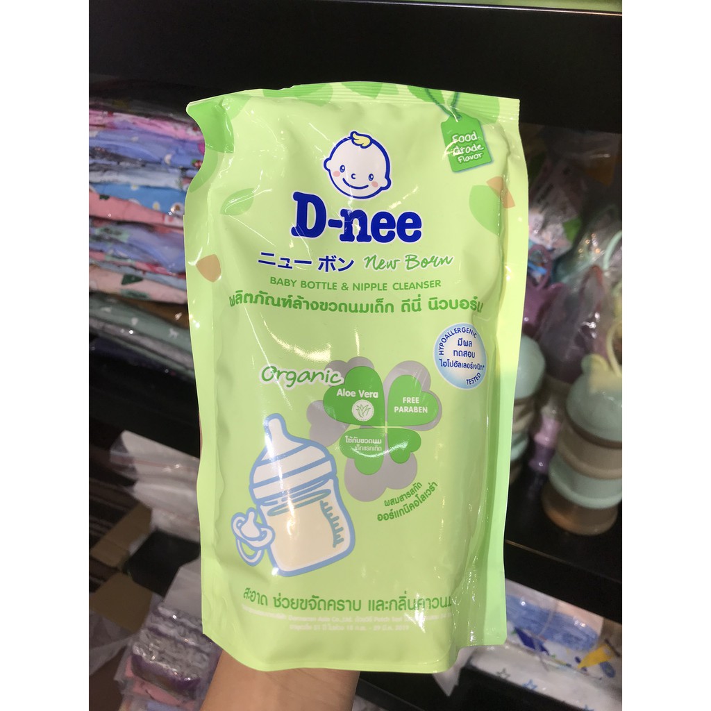 Nước rửa bình sữa Dnee túi 600ml -chai to 620ml( Thái Lan)