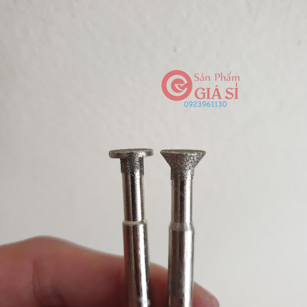 2 mũi mài kim cương mài khắc đá khắc ngọc đầu hình đĩa cốt 6ly ❤️freeship❤️