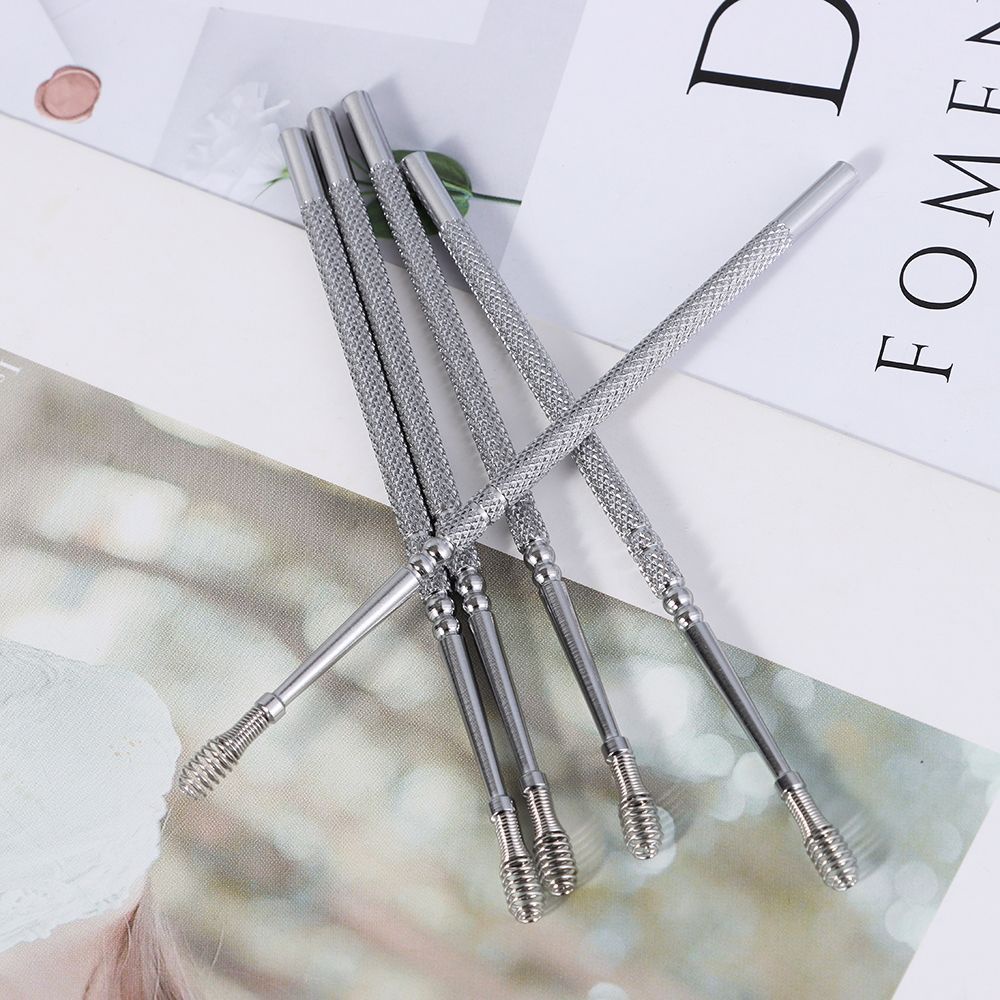 [Hàng mới về] Dụng cụ lấy ráy tai chăm sóc sức khỏe thiết kế hai đầu bằng thép không gỉ tiện dụng