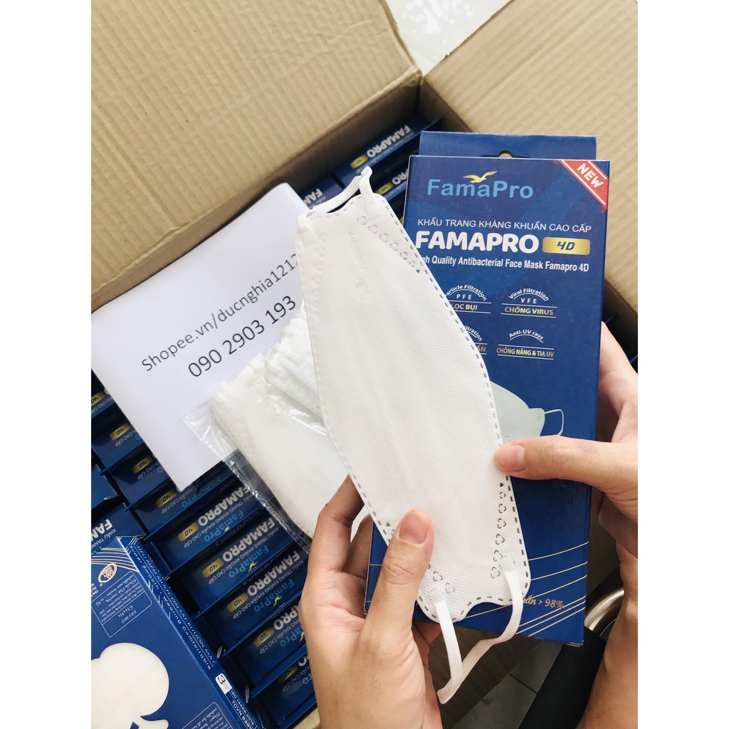 [Giá Sỉ] Hộp 10 cái khẩu trang 4D Famapro dành cho người lớn | BigBuy360 - bigbuy360.vn