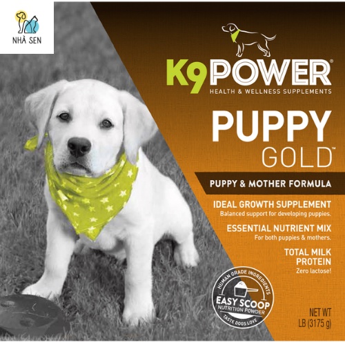 Sữa bột dinh dưỡng cho chó K9 Power - PUPPY GOLD tăng cân và đẹp lông 3.1kg