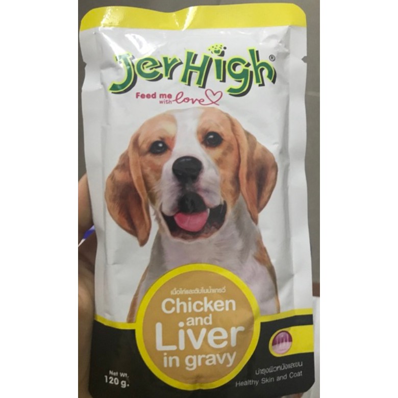 Pate Jerhigh sốt thịt có nhiều hương vị 120gr