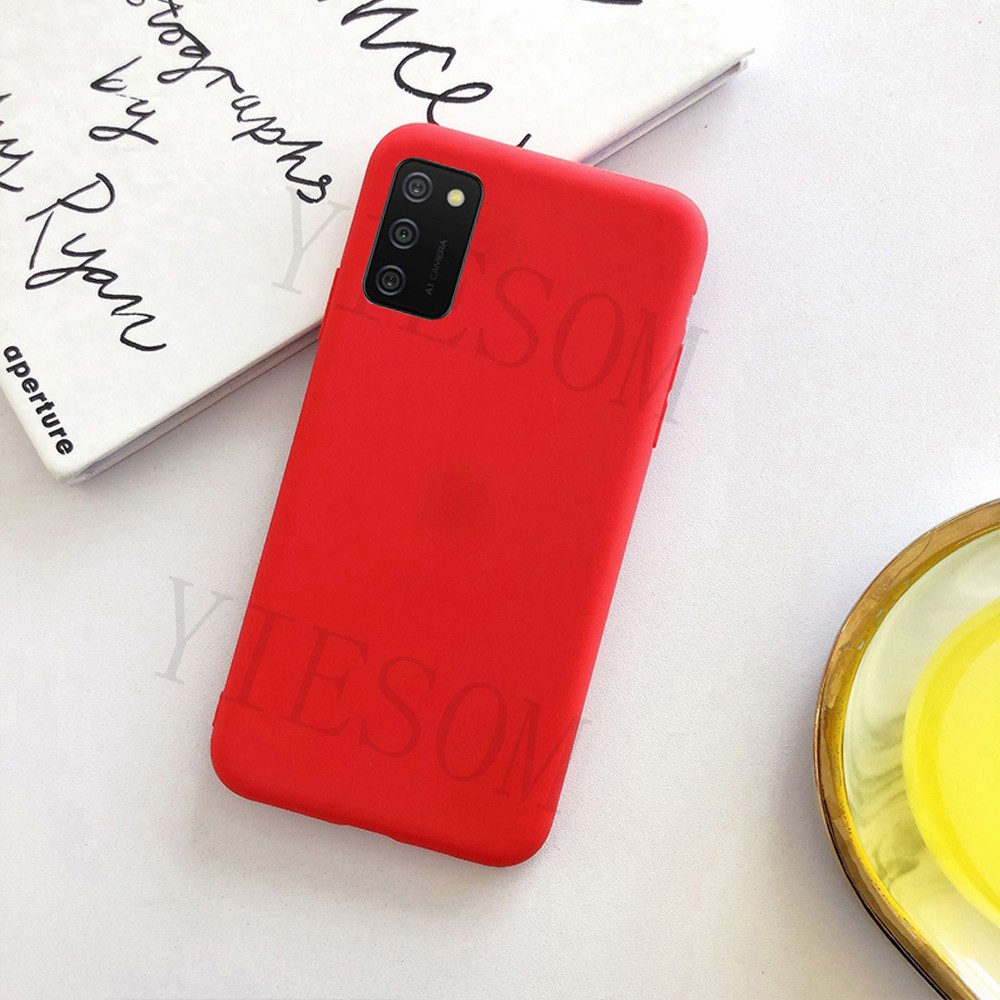 Ốp điện thoại silicon TPU mềm màu nhám cho Samsung Galaxy A02S A02