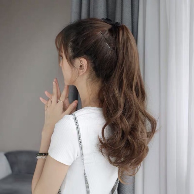 [TÓC GIẢ]  HÌNH THẬT CỘT TÓC XOĂN ĐỦ ĐỘ DÀI ĐỦ MÀU SỈ 35K