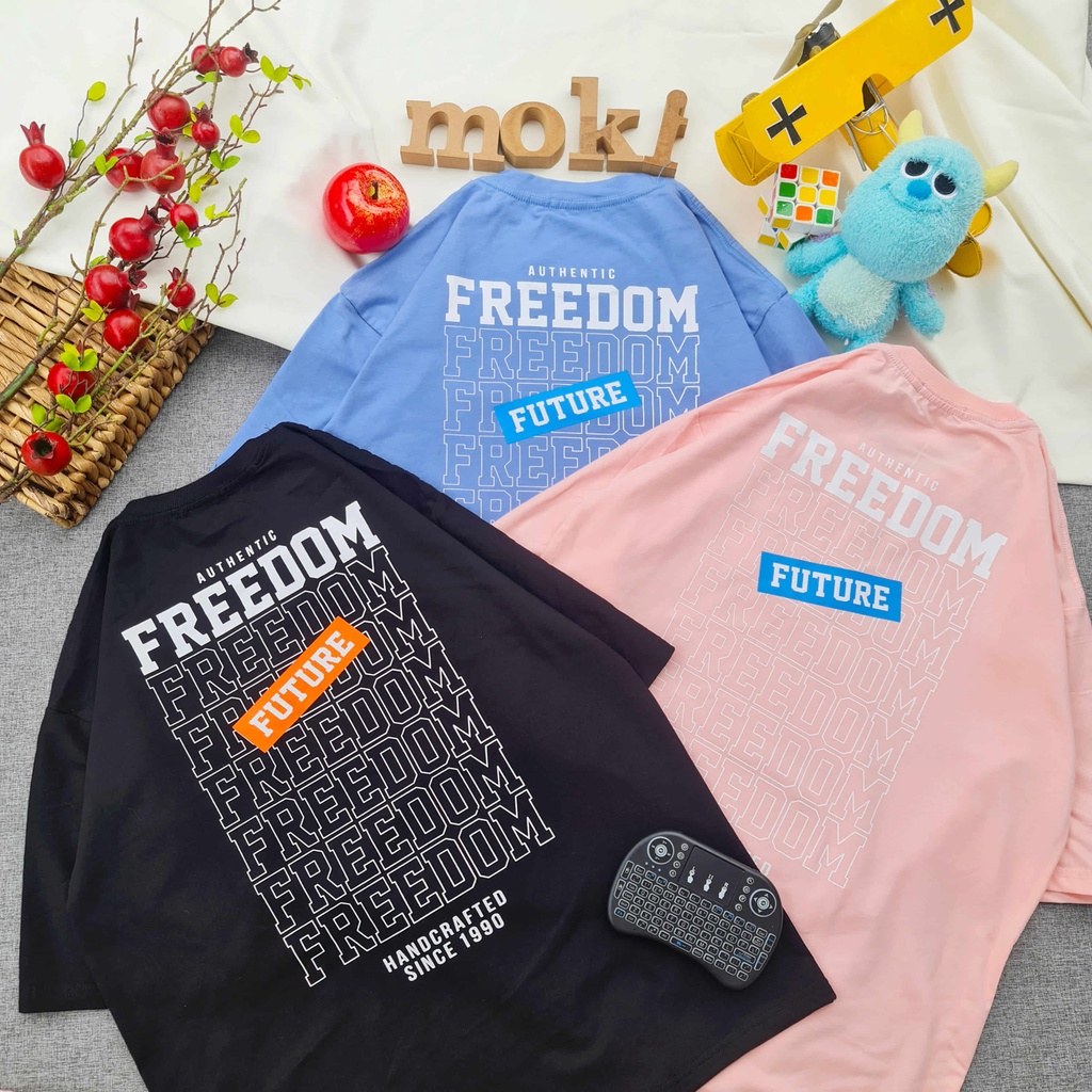 Áo phông áo thun nam nữ tay lỡ from rộng freesize chất cotton mẫu khách tự lựa chọn mokishop