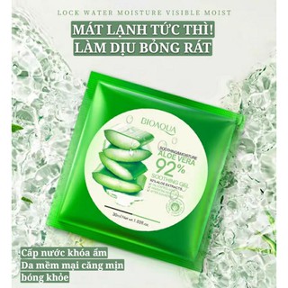BIOAQUA Mặt nạ lô hội cấp nước căng bóng dưỡng ẩm phục hồi Aloe Vera mask