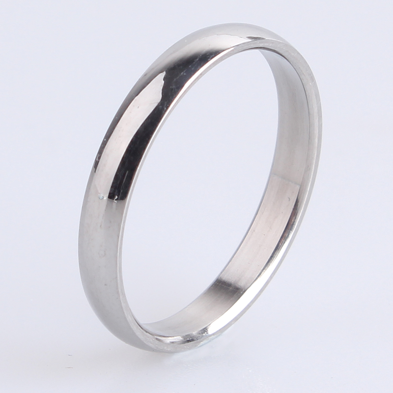 Nhẫn thép titan sáng bóng 22316 cho cặp đôi nam và nữ