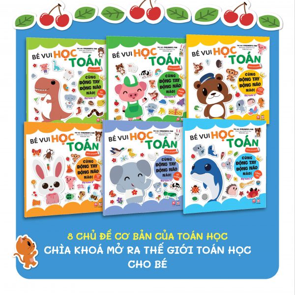 Sách Bé vui học toán Cùng động tay động não nào Cho bé từ 3 tuổi