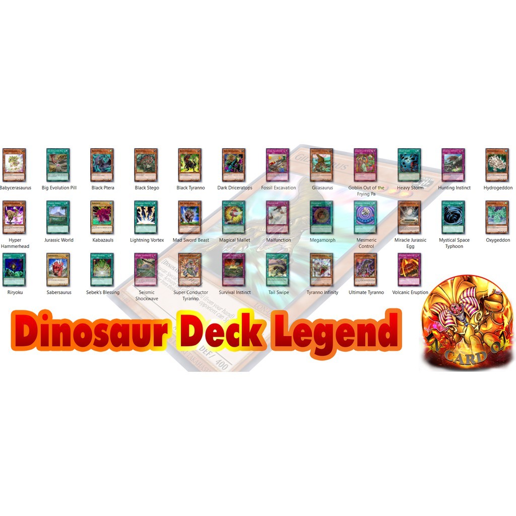 Bộ Bài Yugioh Huyền Thoại - Dinosaur Deck Legendary