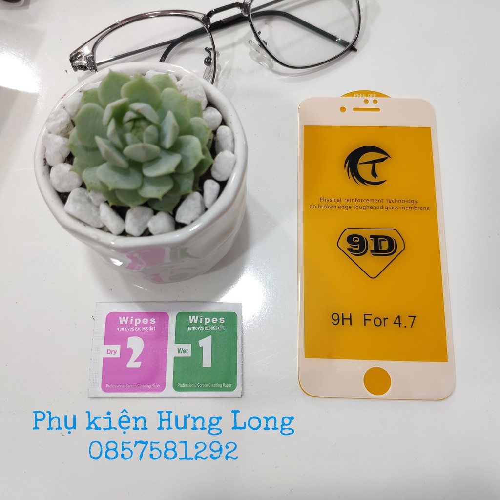 Kính Cường Lực 9D chữ T Iphone Full Màn Hình