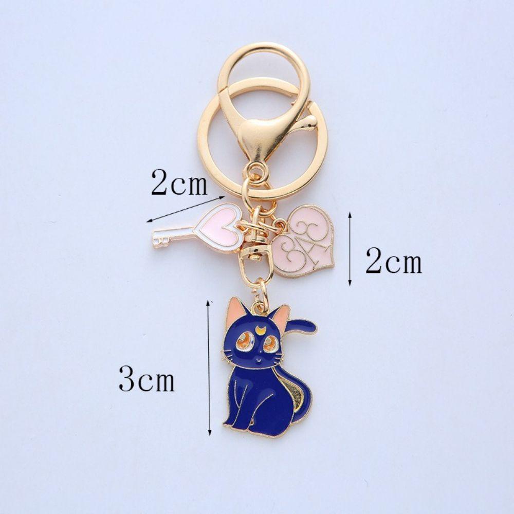 MXGOODS Hoạt Hình Móc Khóa Hình Thủy Thủ Mặt Trăng Xinh Xắn Sáng Tạo