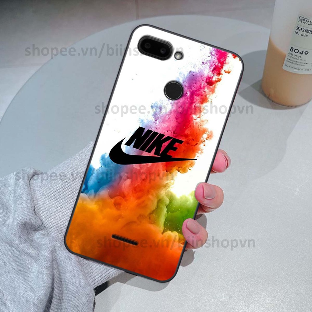 Ốp Xiaomi Redmi 6 in hình thương hiệu nhiều màu sắc thể thao cá tính thời trang